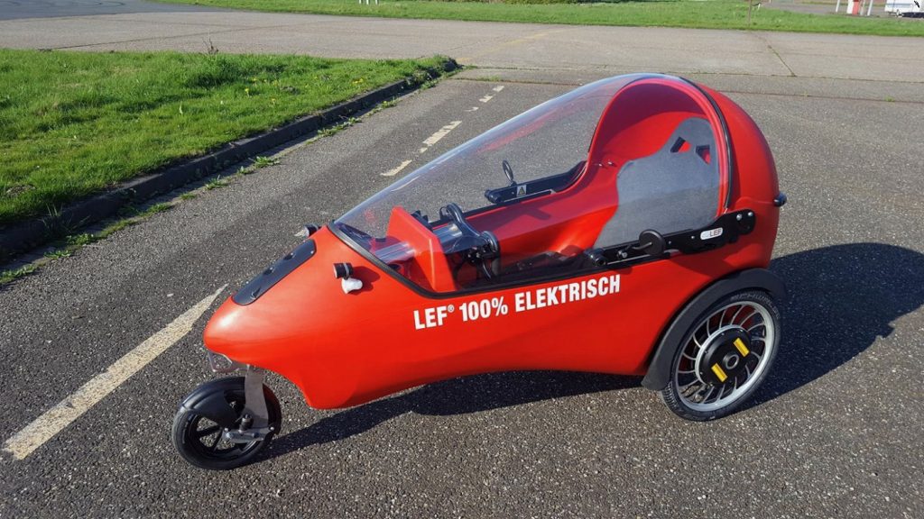 The LEF Mini Electric Vehicle a unique threewheeled vehicle with a