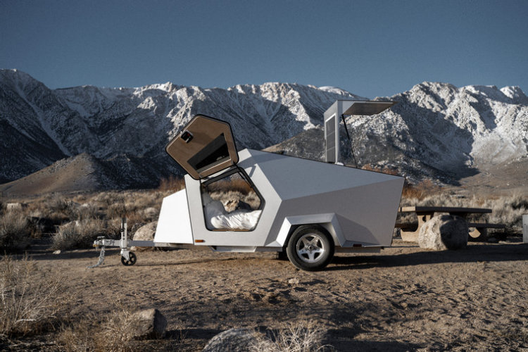 Polydrop P17A: electric car camper with solar panels and 2.4-12kW⋅h battery