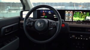 Honda e interior