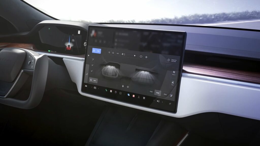 Tesla Model X Plaid interior