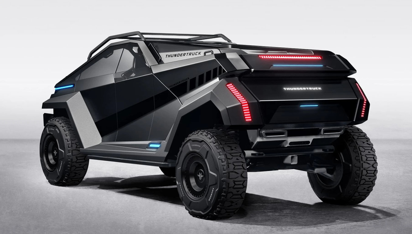 Thundertruck electric off-road vehicle: 6x6 all-wheel drive, 900 km ...