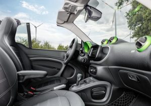 Smart EQ fortwo cabrio interior